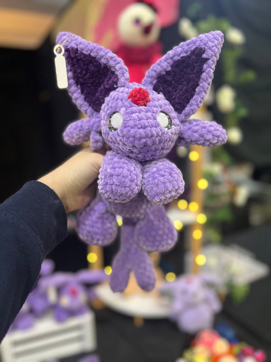 Crochet Purple Cat (Made to Order)